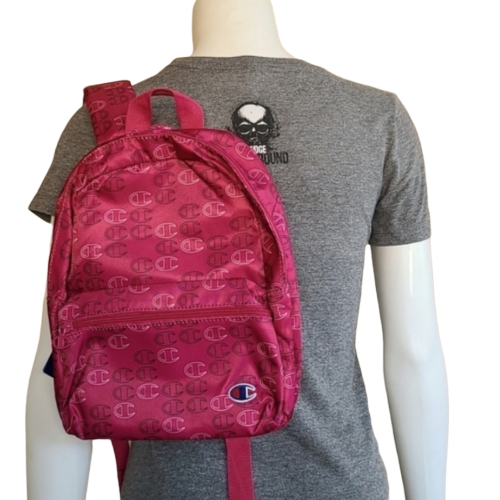 CHAMPION Supercize All Over Logo Mini Backpack Sling Bag Purse Travel School - Picture 15 of 16